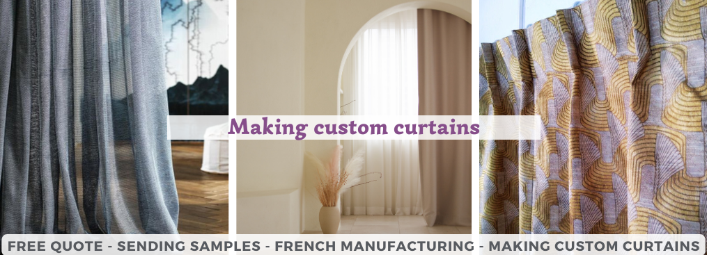 Custom made in France curtains